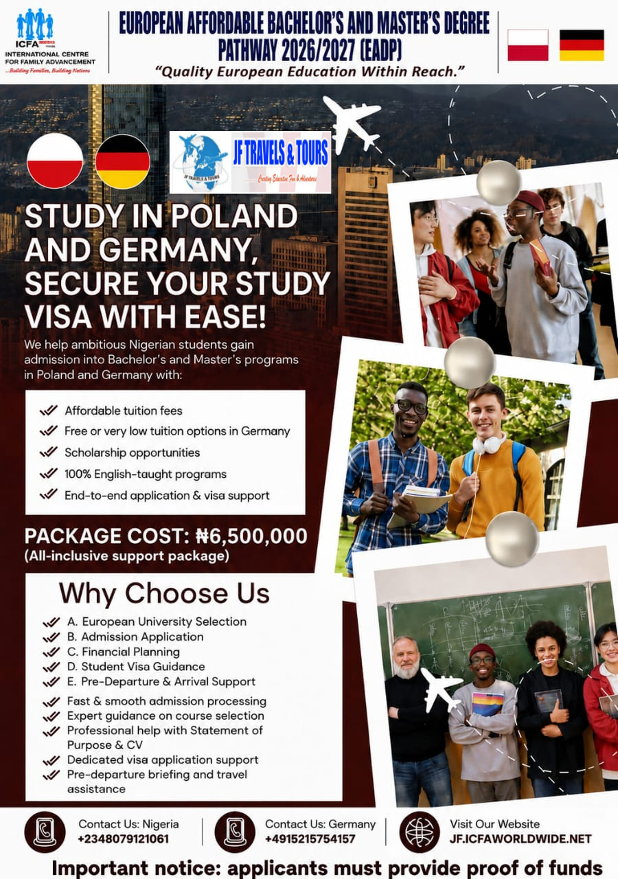 European Affordable Bachelor's and Master's Degree Pathway 2026/2027 (EADP) — Study in Poland and Germany flyer