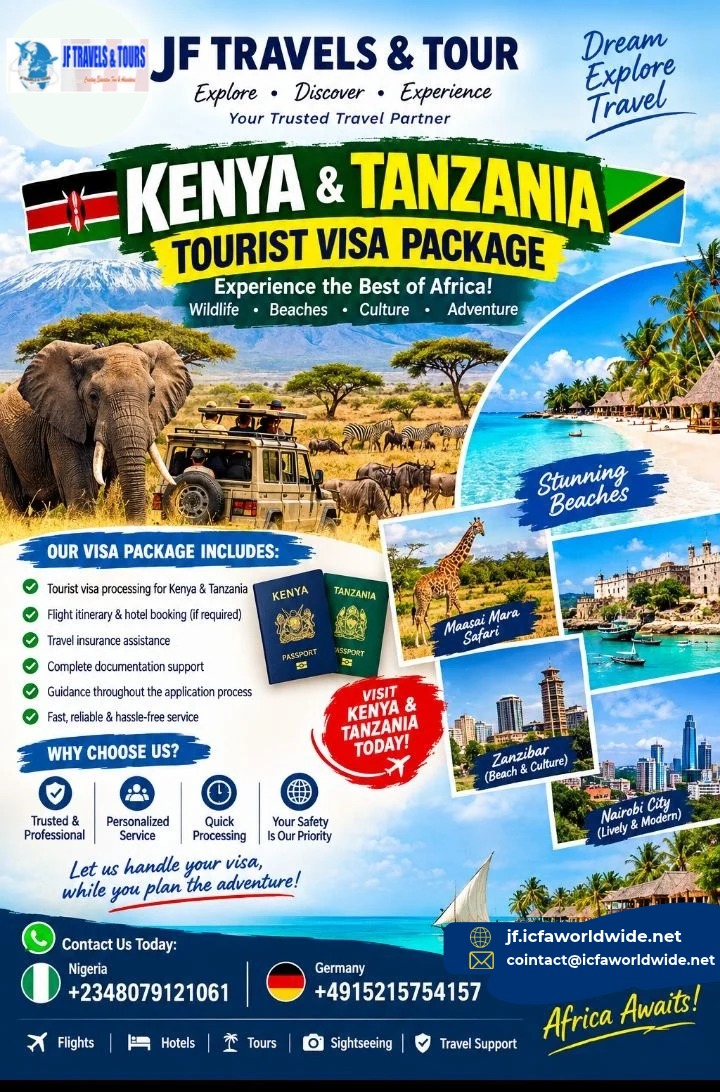 Kenya and Tanzania Tourist Visa Package