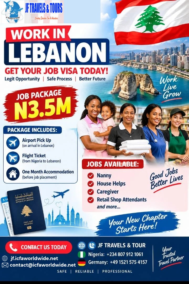 Work in Lebanon — Get Your Job Visa Today