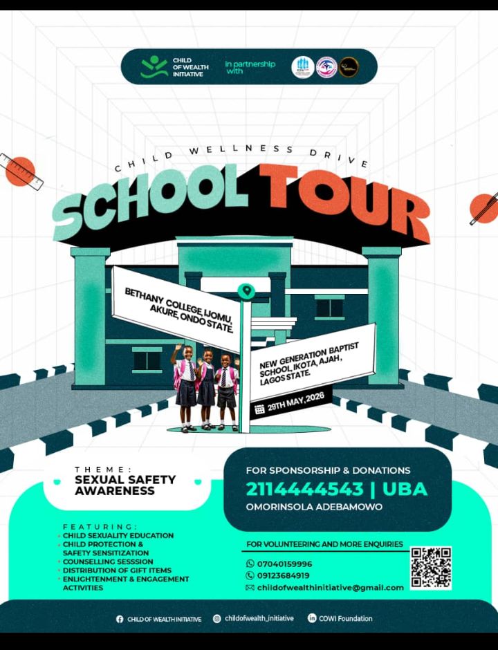 School Tour for Sexual Safety Awareness 2026 event flyer